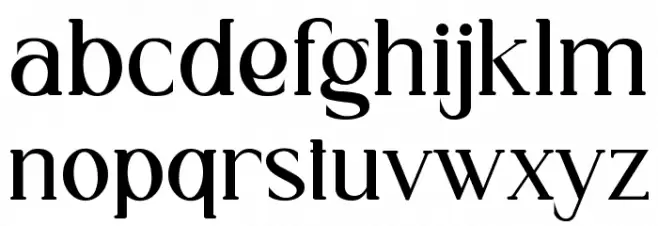 Estrella फ़ॉन्ट लोअरकेस