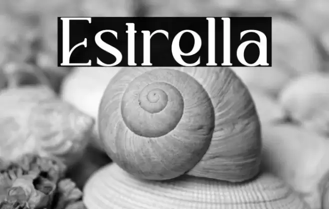 Estrella Font examples