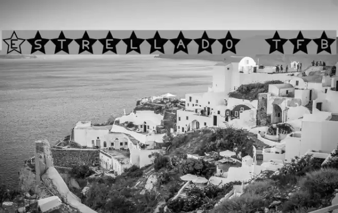 Estrellado tfb Font examples