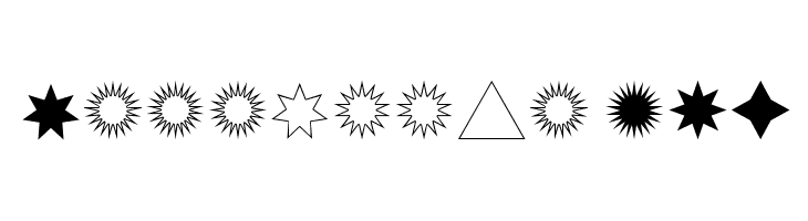 Estrellas TFB  font caratteri gratis