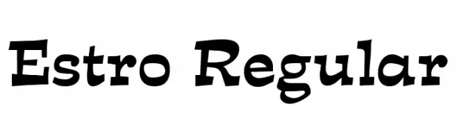 Estro Regular  font caratteri gratis
