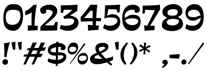 Estro Regular フォント その他の文字