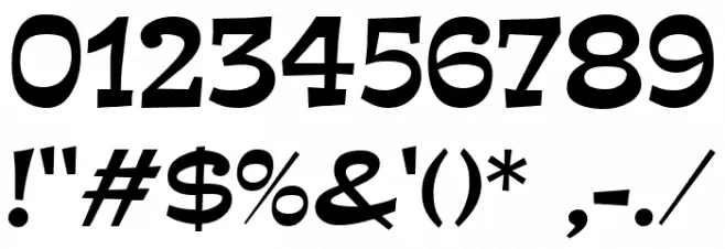 Estro Regular フォント その他の文字