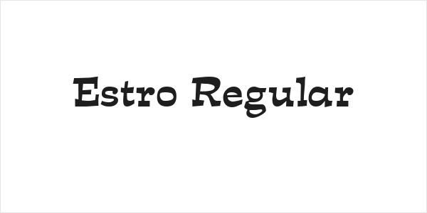 Estro Regular Logo