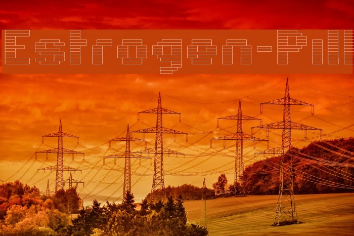Estrogen-Pill Font examples