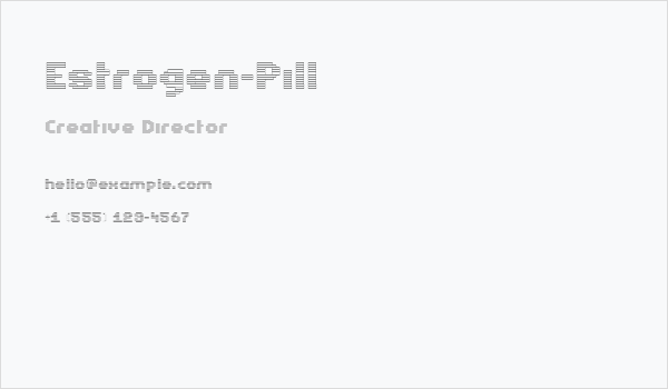 Estrogen-Pill Business Card
