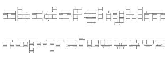 Estrogen-Pill Font LOWERCASE