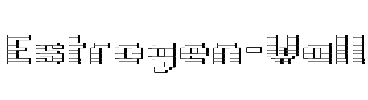 Estrogen-Wall  font caratteri gratis