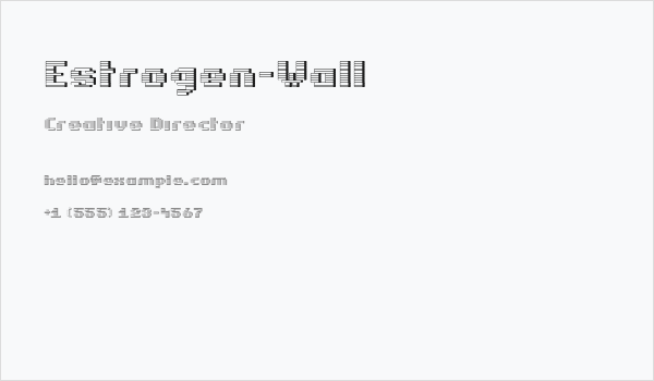 Estrogen-Wall Business Card