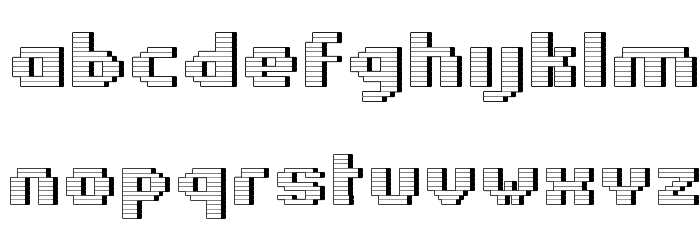Estrogen-Wall Font LOWERCASE