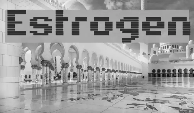 Estrogen Font examples