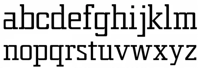 Estructura Font LOWERCASE