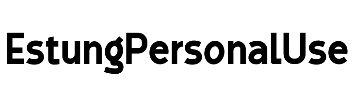 Estung Personal Use  font caratteri gratis