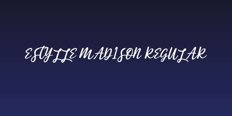 Estylle Madison Regular Social Header