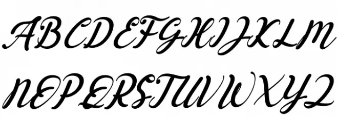 Esyla Italic フォント 大文字