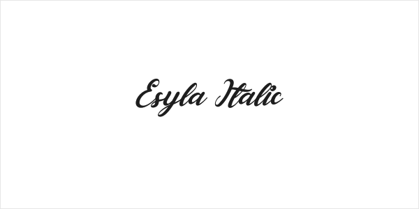 Esyla Italic Logo