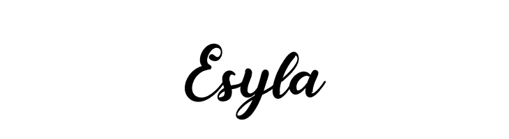 Esyla  免费字体下载