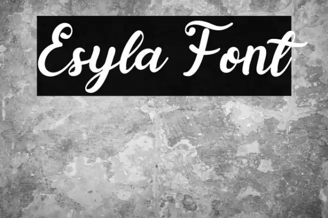 Esyla Font examples