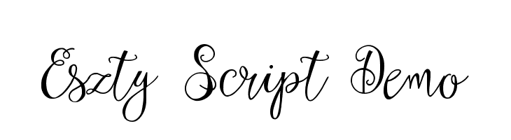 Eszty Script Demo Font