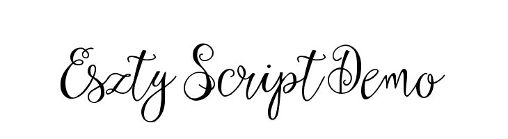 Eszty Script Demo  नि: शुल्क फ़ॉन्ट्स डाउनलोड