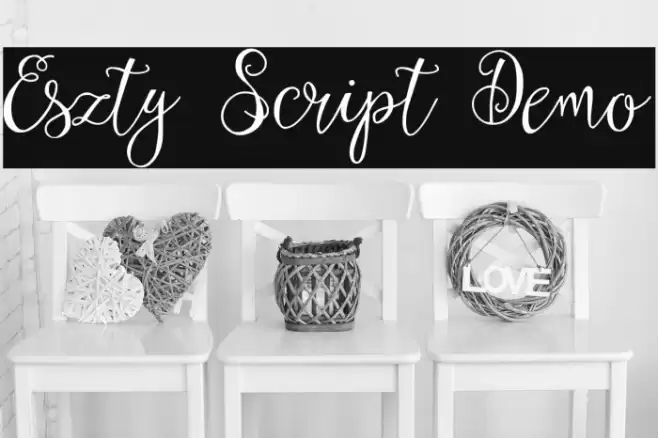 Eszty Script Demo フォント examples