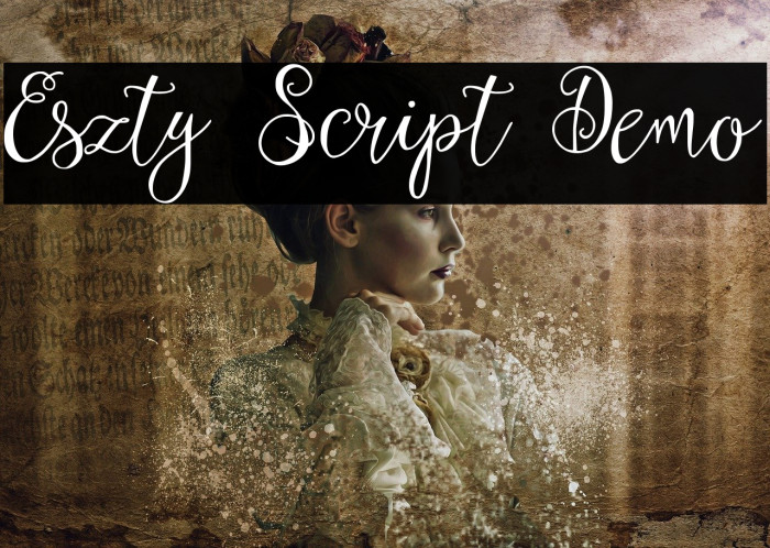 Eszty Script Demo Font examples