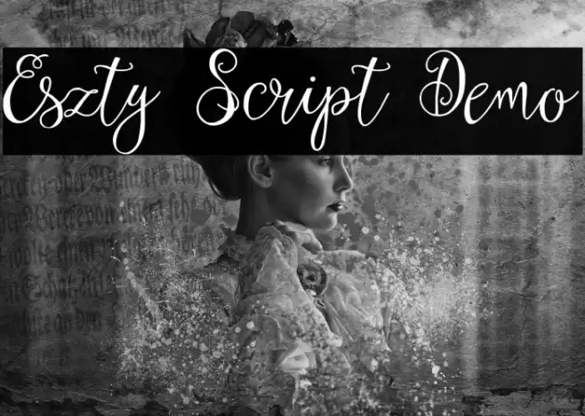 Eszty Script Demo フォント examples