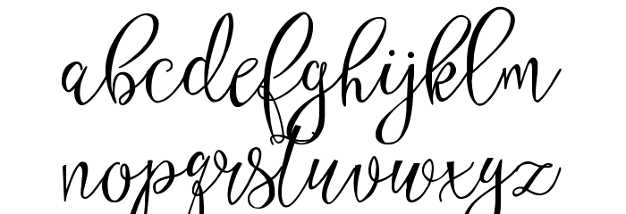 Eszty Script Demo Font LOWERCASE