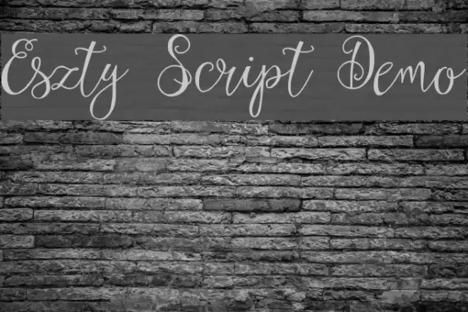 Eszty Script Demo Шрифта examples