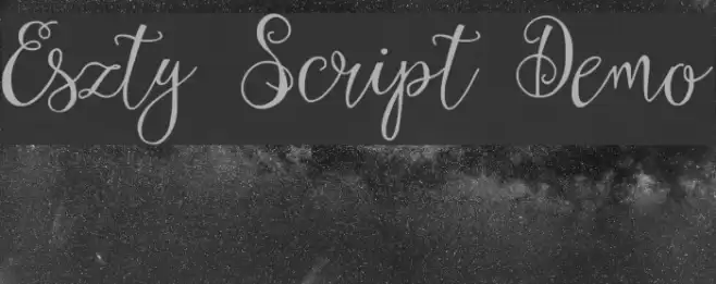 Eszty Script Demo Шрифта examples