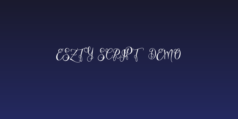 Eszty Script Demo Social Header