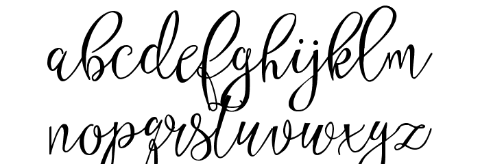 Eszty Script Demo Font LOWERCASE
