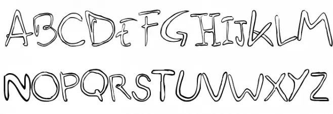 esquiso Font UPPERCASE