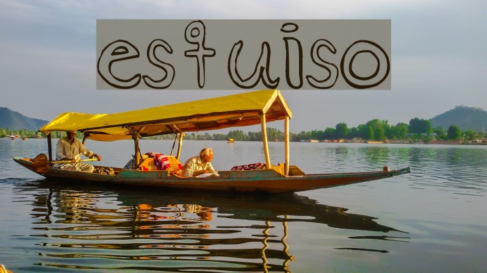 esquiso Font examples