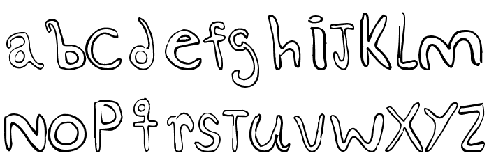 esquiso Font LOWERCASE