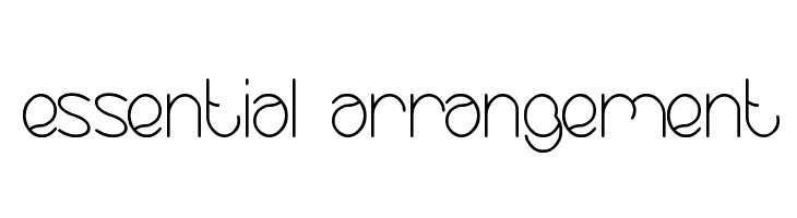 essential arrangement  font caratteri gratis