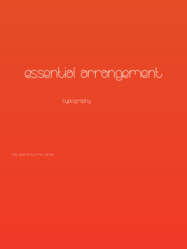 essential arrangement Poster