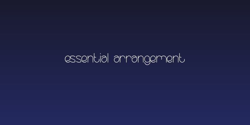essential arrangement Social Header