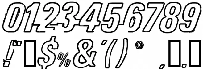 esso Font OTHER CHARS