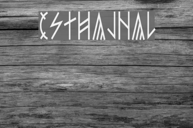 esthajnal Font examples