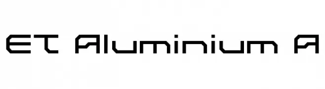 ET Aluminium A  免费字体下载