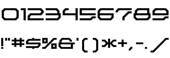 ET Aluminium A Font OTHER CHARS
