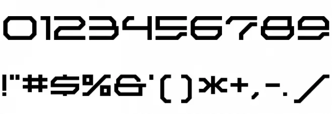 ET Aluminium A Font OTHER CHARS