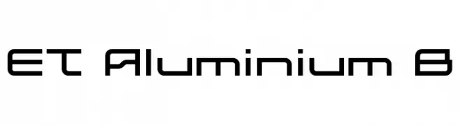 ET Aluminium B  Fuentes Gratis Descargar