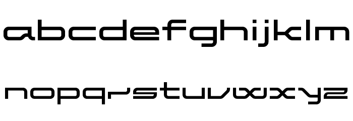 ET Aluminium B Font LOWERCASE