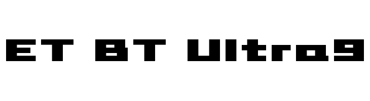 ET BT Ultra9  Free Fonts Download