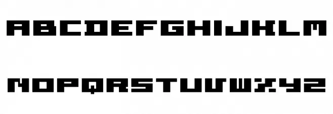 ET BT Ultra9 フォント 大文字