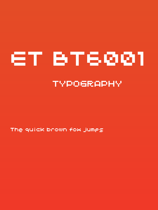 ET BT6001 Poster