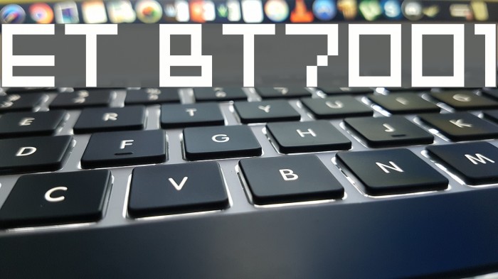 ET BT7001 Font examples