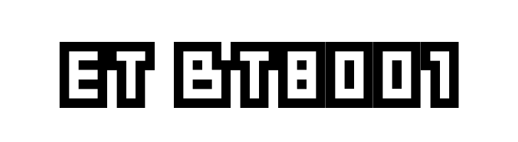 ET BT8001  免费字体下载